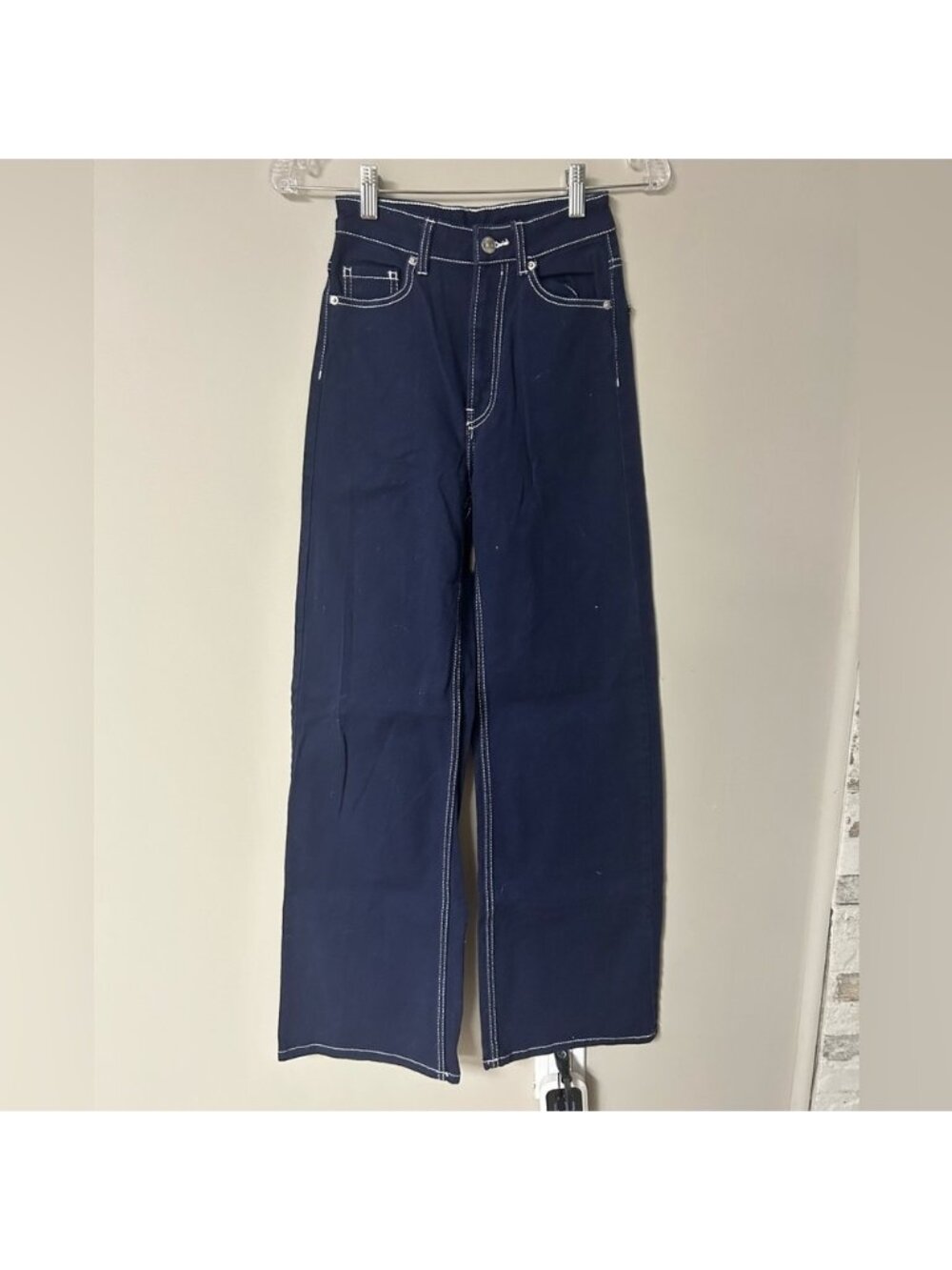 H&M Blue Straight Leg Carpenter Jeans